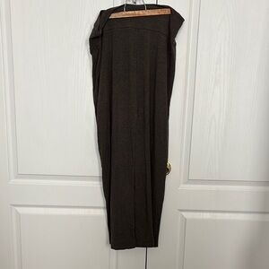 Eileen Fisher Dark Brown Pencil Skirt with a slit in the back